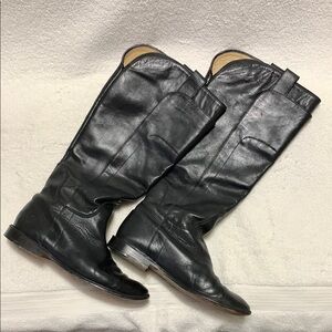Frye Paige Black Tall Leather Riding Boot Women's Size 7